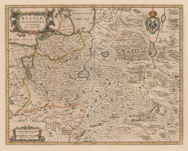 1660 Russiae Vulgo Moscovia dictae Pars Occidentalis
