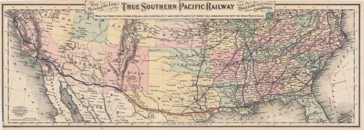 1881 True Southern Pacific Railway