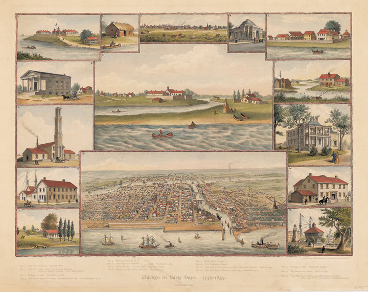 1893 Chicago in Early Days 1779 - 1857