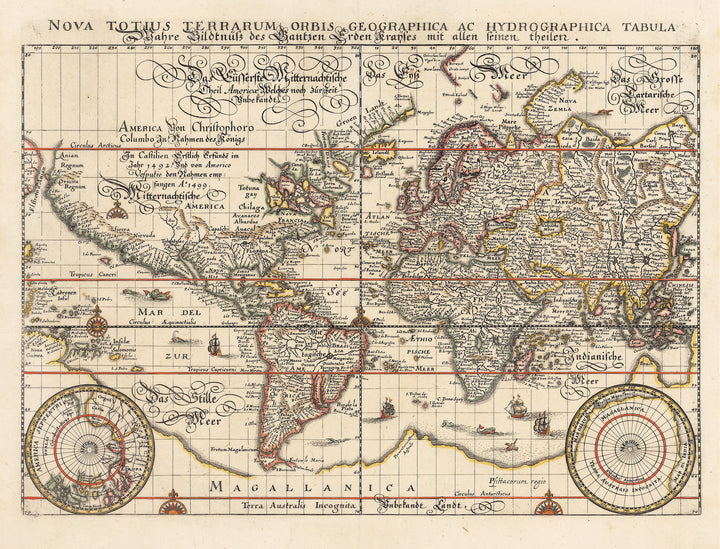 1638 / 1646 Nova Totus Terrarum Orbis Grographica ac Hydrographica Tabula...
