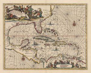 1671 Insulae Americanae in Oceano Septentrionali cum Terris adiacentibus