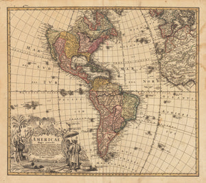 1746 Americae Mappa Generalis Secundum Legimitas Projectionis Stereiographiae Regulas... MDCCXXXXVI
