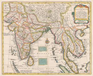 1785 Nieuwe en Naukeurige Kaart van Het Ryk des Grooten Mongols en der Indien