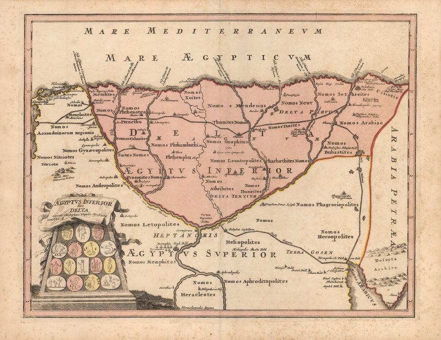 1720 Aegyptus Inferior sive Delta