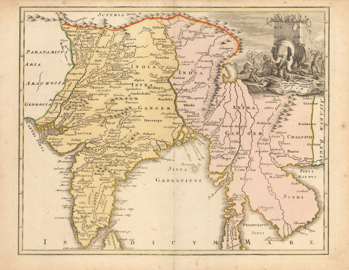 1720 India Intra et Extra Gangem