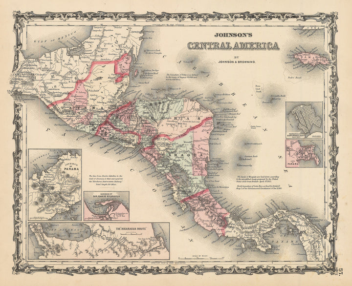 1862 Johnson's Central America