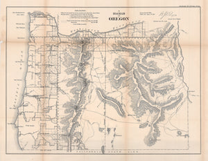 1861 A Diagram of Oregon