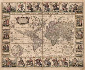 1652 Nova Totius Terrarum Orbis Geographica ac Hydrographica Tabula