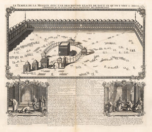 1708 Le Temple de la Mecque avec une description exacte de tout ce qu'on y voit & des Ceremonies qu'on y fait, tiré de la tradition des mahometans