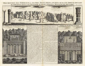 1719 Description Des Tombeaux Autres Monumens Anciens Que L’On Trouve non Loin de Persepolis Dans Une Montagne De Roche Appellela Montagne Des Sepulchres