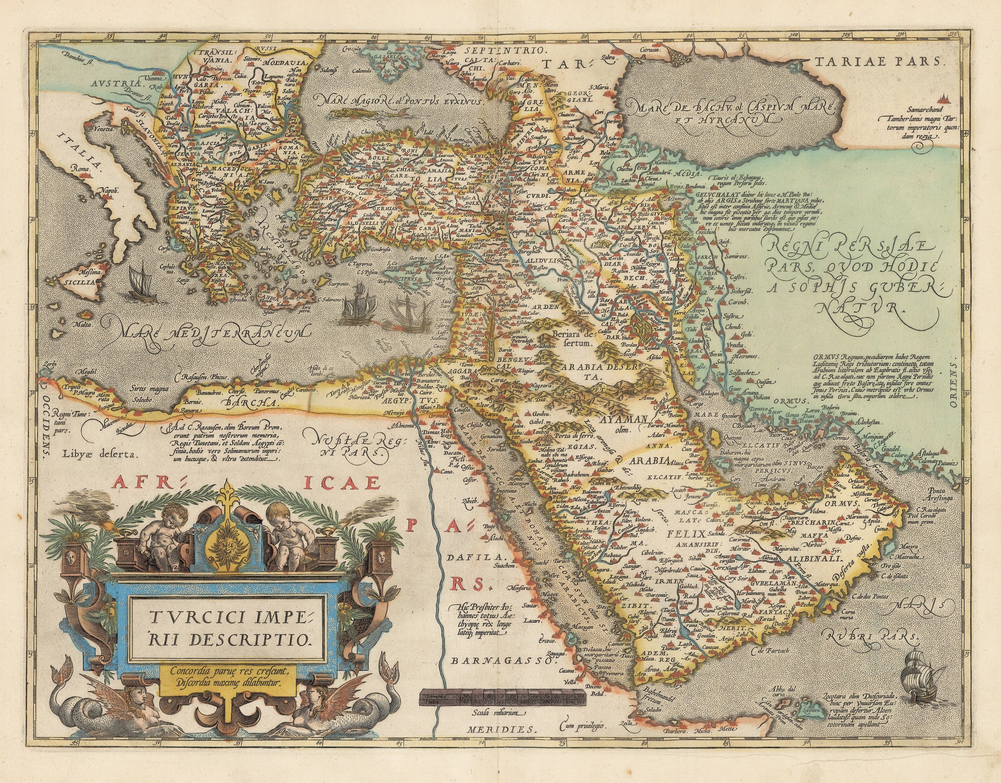 1595 Turcici Imperii Descriptio – New World Cartographic