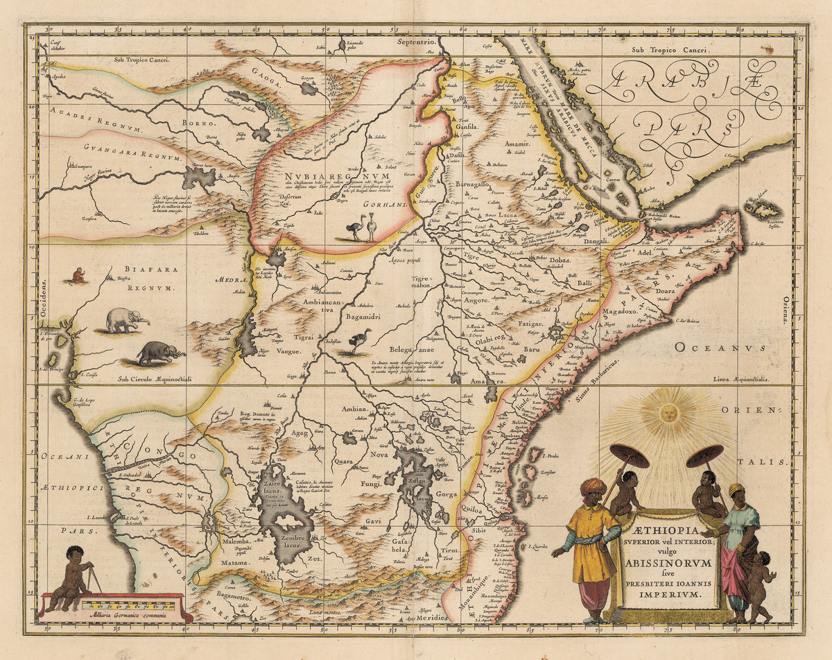 Antique Map of Africa : nwcartographic.com – New World Cartographic