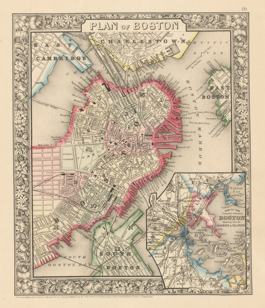 1860 Plan of Boston