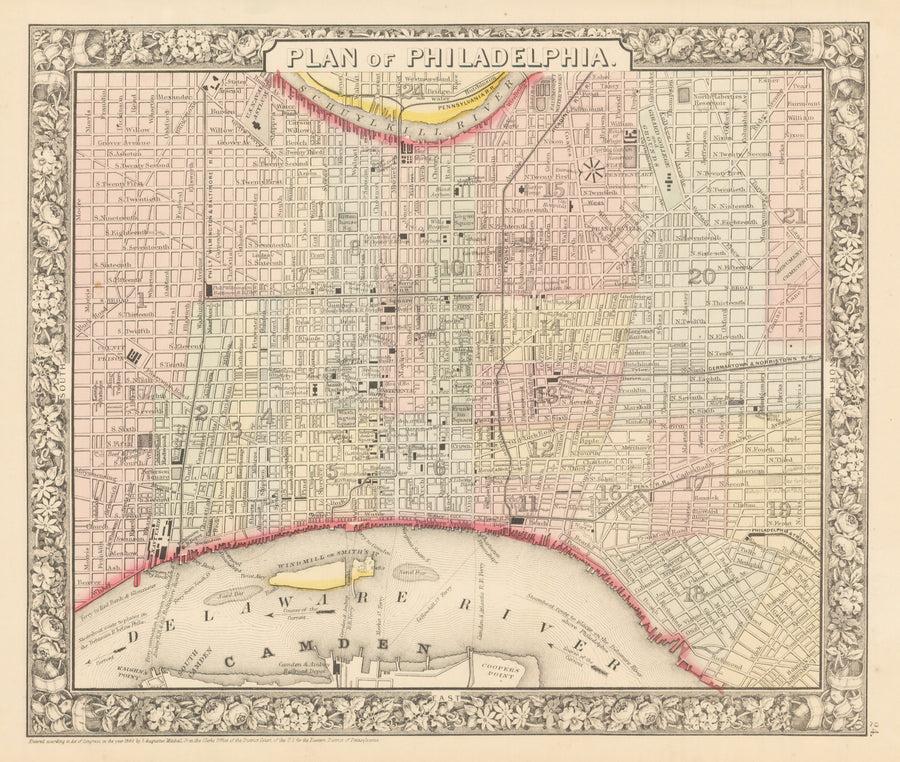 1860 Plan of Philadelphia
