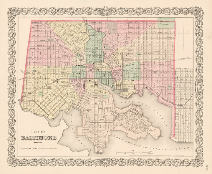 1856 City of Baltimore Maryland