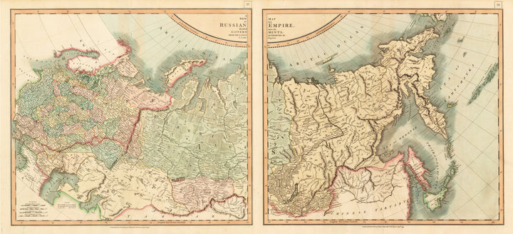 1799 A New Map of the Russian Empire Divided into its Governments From the Latest Authorities