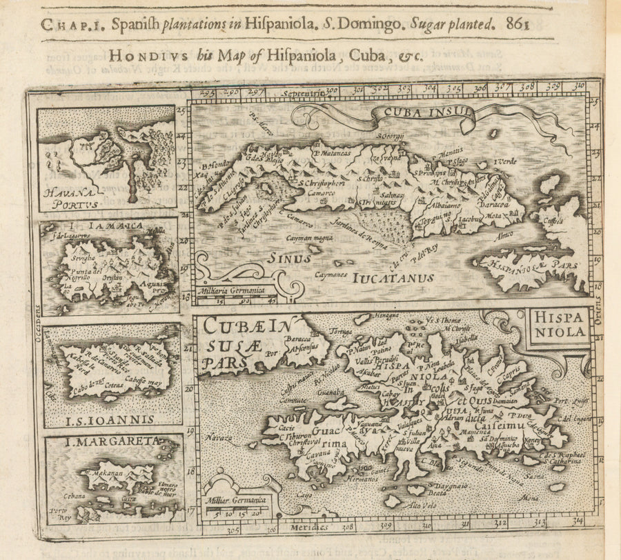 Hondius his Map of Hispaniola, Cuba, &c.