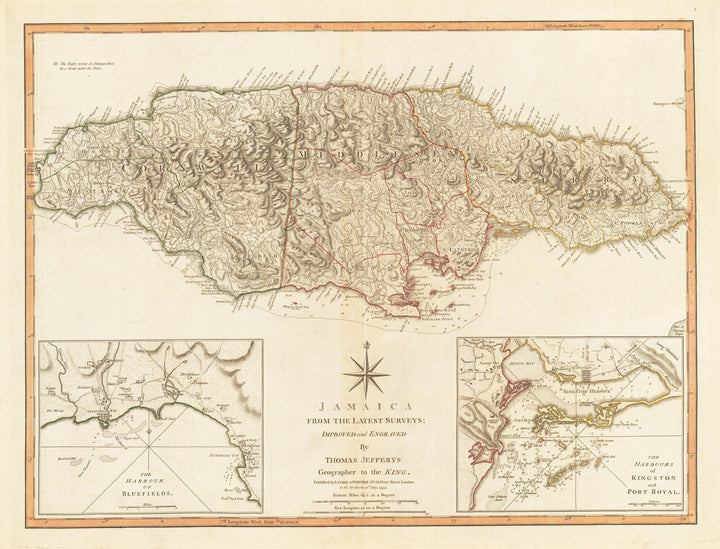 1794 Jamaica from the Latest Surveys