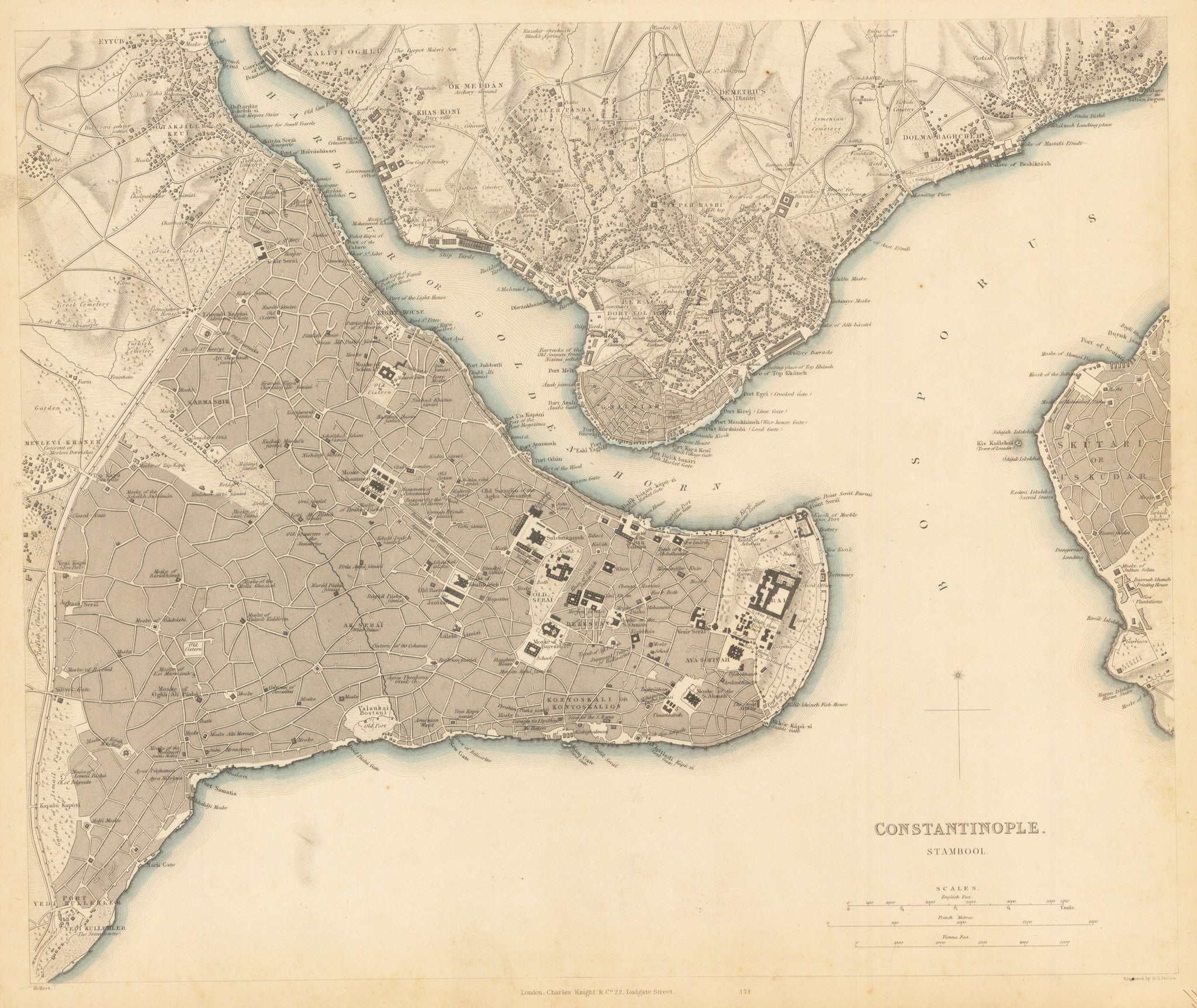 Constantinople.Stambool. : nwcartographic.com – New World Cartographic