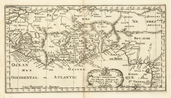 La Guinée et Pays circomvoisins; Tirés de Mercator[,] de Blommart &c
