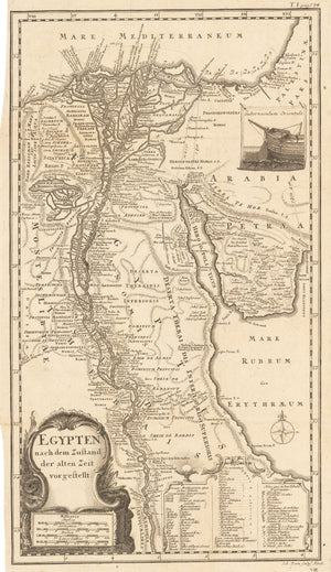 Egypten nach dem Zustand der alten Zeit vorgestellt. Engraved by Seb. [Sebastian] Dorn, NürnbergT. I, page 584
