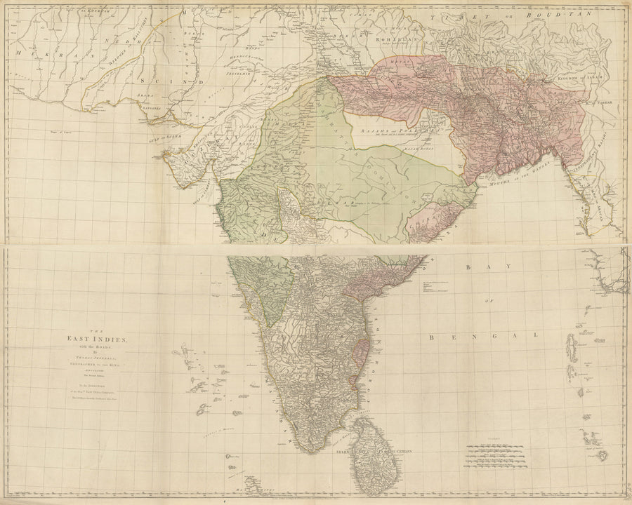 The East Indies, with the Roads, By Thomas Jefferys, Geographer to the King.