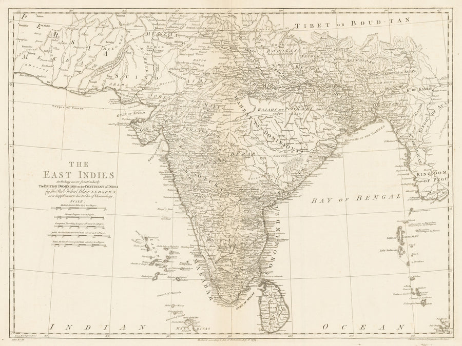 The East Indies, including more particularly the British Dominions on the Continent of India
