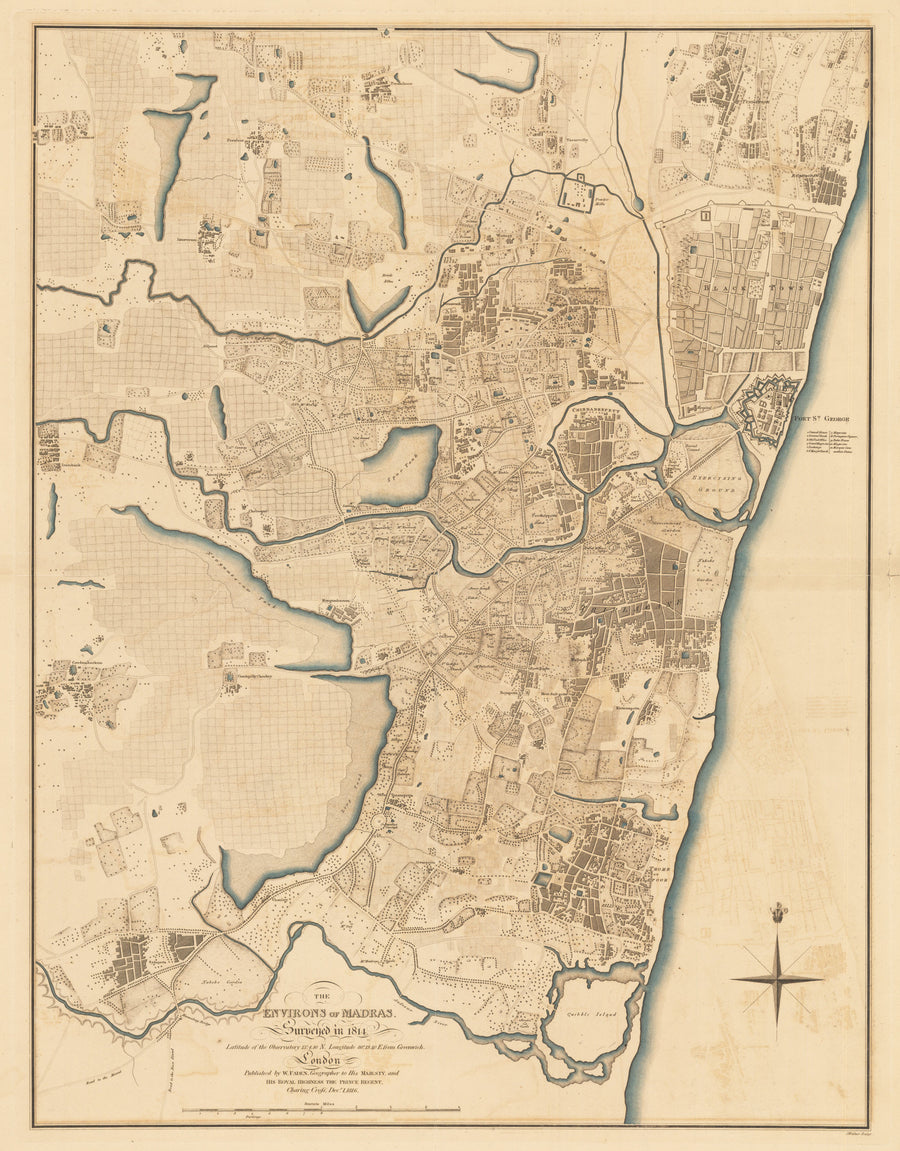 1816 The Environs of Madras.