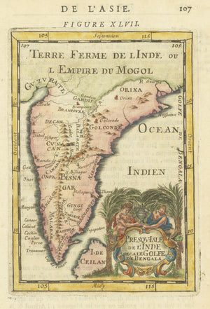 1683 Presqu’Isle de l’Inde deça le Golfe de Bengala