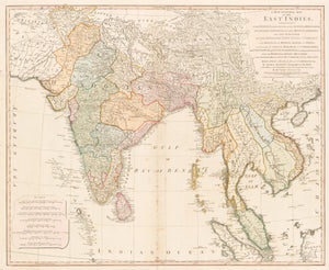 A New General Map of the East Indies. Exhibiting in the Peninsula on this side of the Ganges or Hindoostan the Several partitions of the Mogul’s Empire…