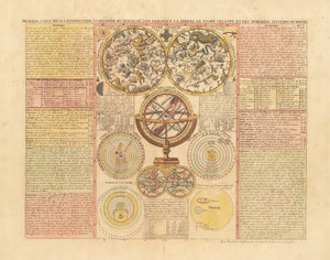 Carte pour L’Introduction a L’Histoire du Monde .. By: Chatelain Date: 1720 (Published) Amsterdam Size: 13.5 x 17.5 inches - Antique, Vintage, Celestial