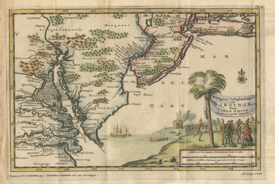 1707 d'Engelze Volkplanting in Virginie door Iohan Smith Bezogt en verder uytgeset