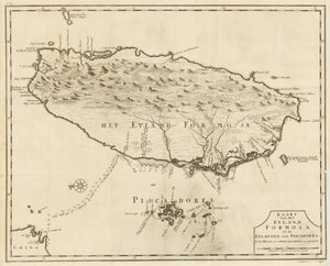 Antique Map of Taiwan or Formosa by: Valentijn 1727 : nwcartographic.com