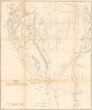 Map Detailing the March of L. Col. Steptoe from Ft. Leavenworth to California in 1854 and 1855