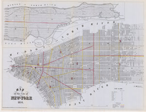 1854 Map of the City of New York