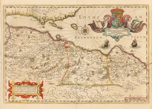 1639-44 A New Description of the Shyres Lothian and Linlitquo.Be T. Pont