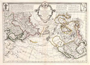 HJBMaps - Carte des Nouvelles Decouvertes au Nord de la Mer du Sud... By: Francois Santini, Date: 1776