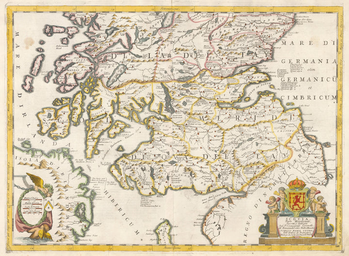 Scotia, Parte Meridionale, Descritta, e Dedicata Dal P. Cosmografo Coronelli... By: Vincenzo Maria Coronelli Date: 1690 (published) 18 x 24.5 inches