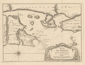 1760 Plan De Bombay Et de Ses Environs