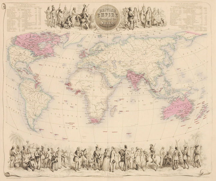 1855 British Empire Throughout the World Exhibited in One View