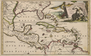 Kaarte van de Golf van Mexico en het Zuyd-America waar in Porto-Bello en Panama. aangewezen werden