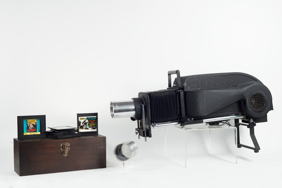 1930s American Optical Co. Spencer Slide Projector w/ 190 slides