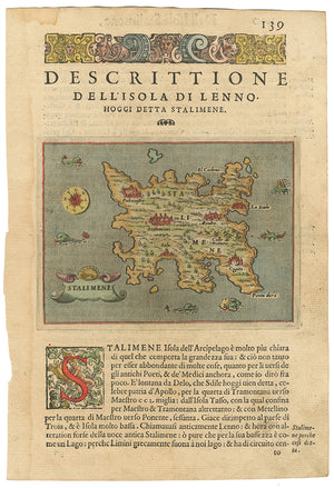 1574 Descrittione Del L'Isola Di Lenno Hoggi Detta Stalimente