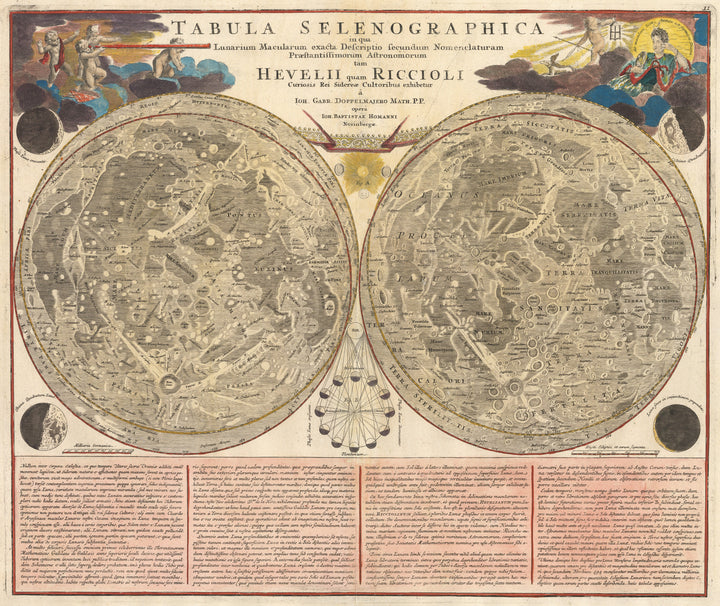 Tabula Selenographica in qua Lunarium Macularum... By: Johann Baptiste Homman - nwcartographic.com