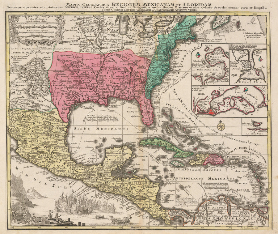 Mappa Geographica Regionem Mexicanam et Floridam…