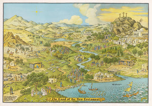The Land of the New Testament by: Jaro Hess 1939 : nwcartographic.com
