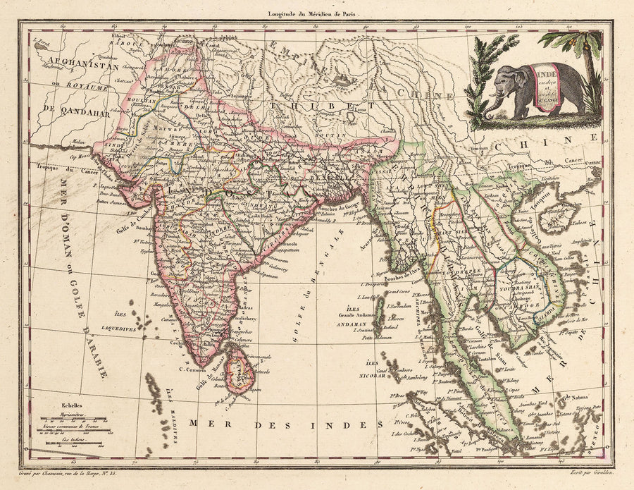 Indie en deca et au de la du Gange