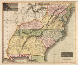 Southern Provinces of the United States By: John Thomson Date: 1817
