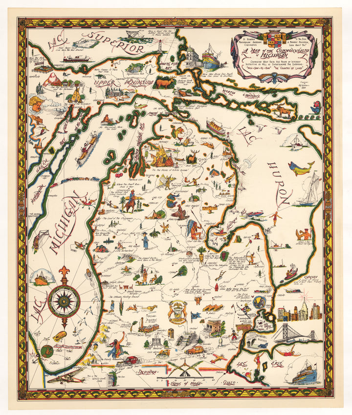 A Map of the Commonwealth of Michigan