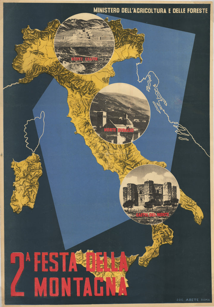 Vintage Poster Italy - 2A Festa Della Montagnia : nwcartographic.com